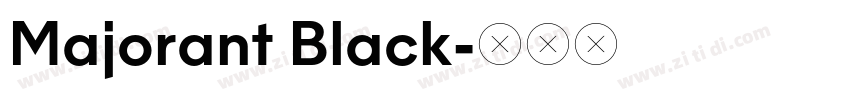 Majorant Black字体转换